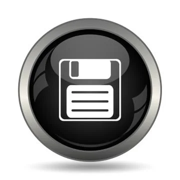 Save icon. Internet button on white background. . Illustrazione stock