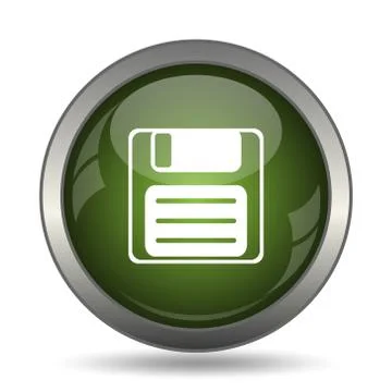 Save icon. Internet button on white background. . Illustrazione stock