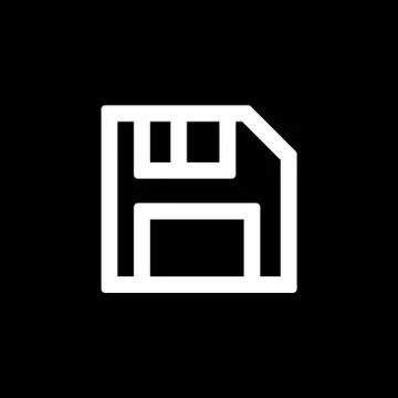 Save icon for simple flat style ui design Stock Illustration