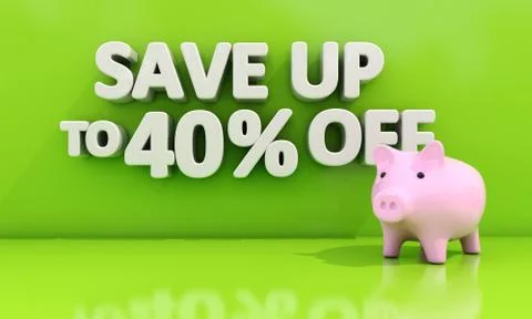 Save up Stock Illustration