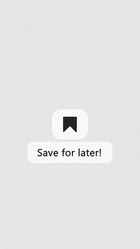 Save for Later Bookmark Animation – Vertical UI Button – Transparent 4K Stock Footage 324077030