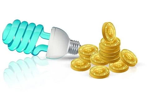 Save light Stock Illustration