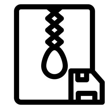 Save line icon vector illustration isolated on white background Illustrazione stock