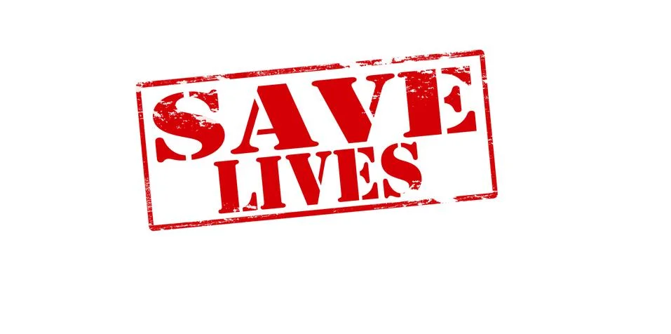 Save lives Stock Illustration