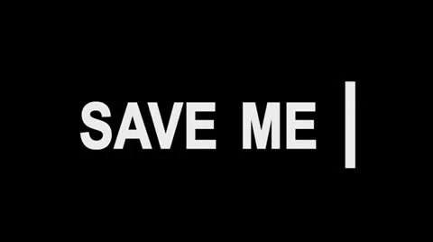 Save me text computer input Stock Footage 26013681