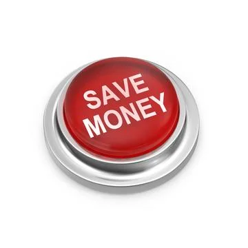 Save Money Button Stock Illustration