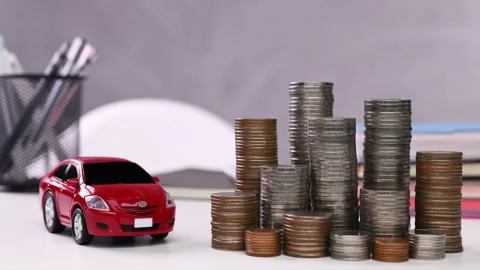 Save money for Car, stop motion Stock Footage 142274093