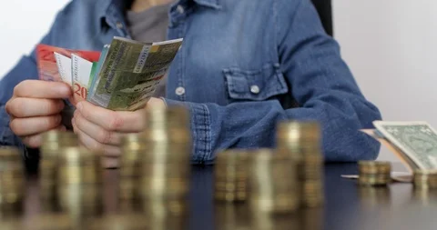 Save money concept. Stock Footage 122290353