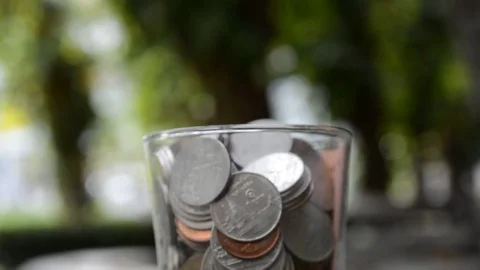 Save money concept, save coin concept Stock Footage 71527513