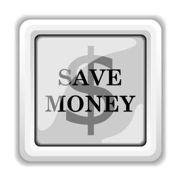 Save money icon. internet button on white background.. Stock Illustration