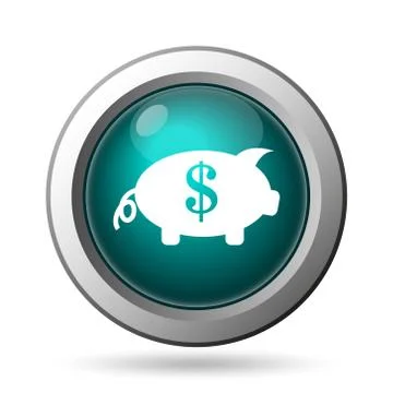 Save money icon. internet button on white background.. Illustrazione stock