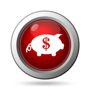 Save money icon. Internet button on white background.. Stock Illustration