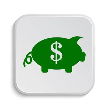 Save money icon. Internet button on white background.. Stock Illustration