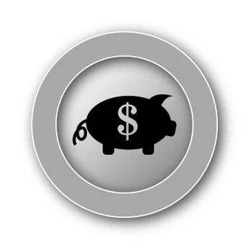 Save money icon. Internet button on white background.. Stock Illustration