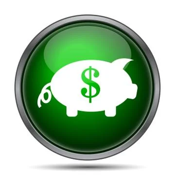 Save money icon. Internet button on white background.. Stock Illustration