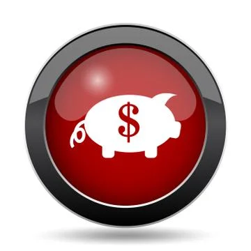 Save money icon. Internet button on white background.. Stock Illustration