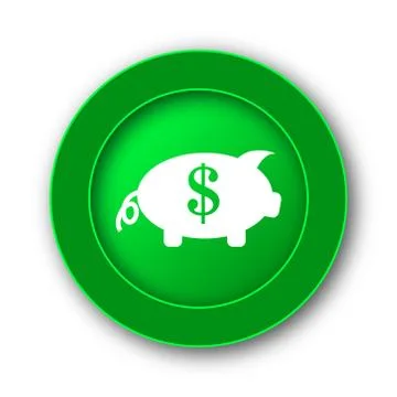 Save money icon. Internet button on white background.. Stock Illustration