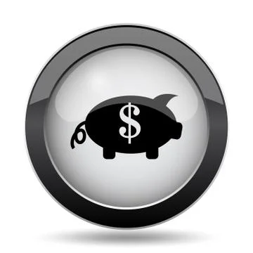 Save money icon. Internet button on white background.. Stock Illustration