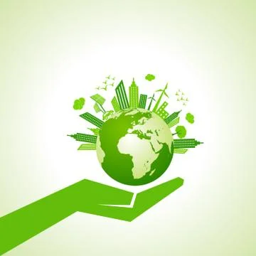 Save nature concept Stock Illustration