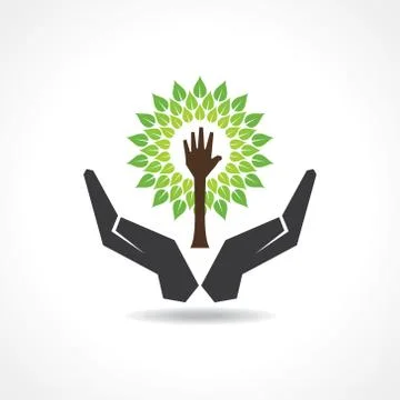 Save nature concept stock vector Stock Illustration