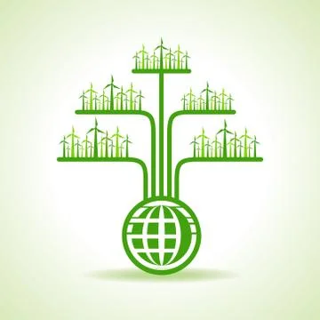 Save nature concept -vector illustration Stockillustratie