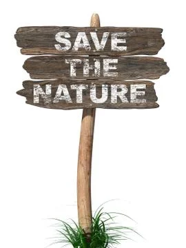 Save the Nature Stock Illustration