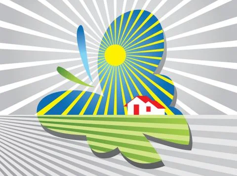 Save the nature Stock Illustration