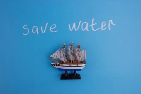 Save the ocean concept Stock Photos