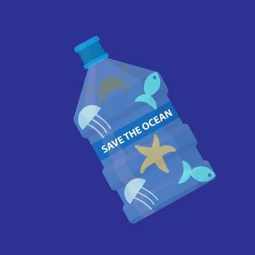 Save the ocean Stock Illustration
