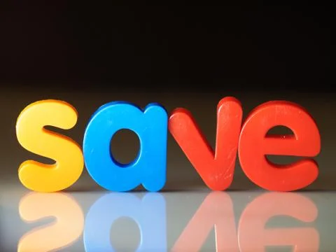 Save or savings Stock Photos