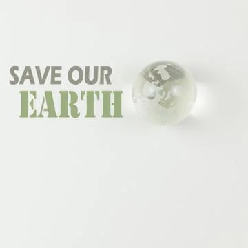 Save our earth Foto stock