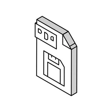 Save pdf file isometric icon vector illustration Illustrazione stock