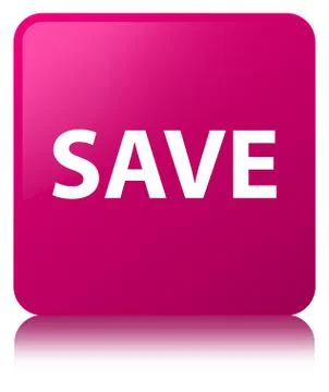Save pink square button Illustrazione stock