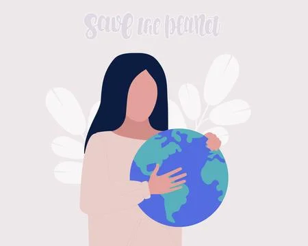 Save the planet concept Stock Illustration