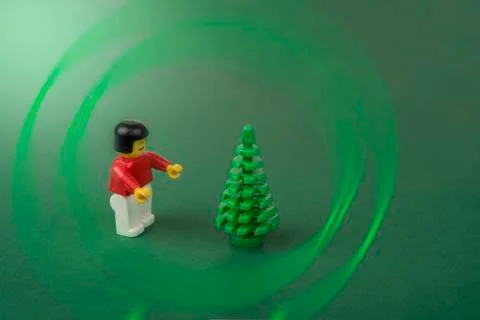 Save the planet concept. One tree left Stock Photos