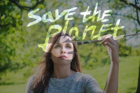 Save the planet conceptiual image Stock Photos