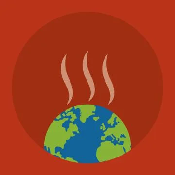 Save planet design. Enviroment icon. Flat illustration Stock Illustration