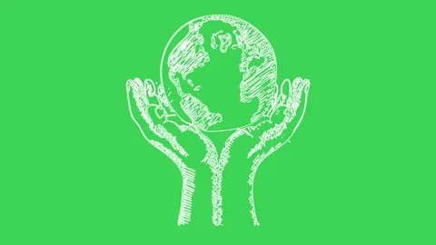 Save the planet Earth by hands holding the globe representing care for nature  Video stock 241163099