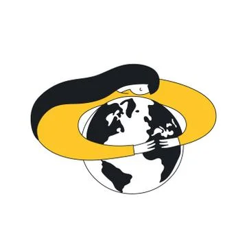 Save the planet, eco friendly environment Stock Illustration