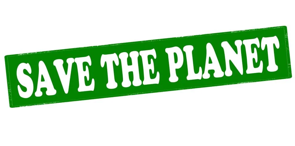 Save the planet Stock Illustration