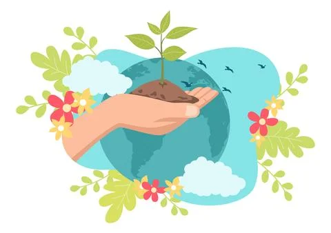 Save the planet Stock Illustration