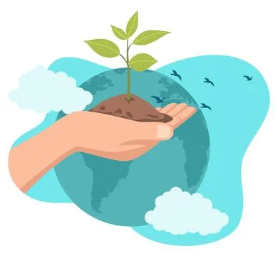 Save the planet Stock Illustration