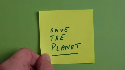 Save The Planet Message Vídeos de archivo 288192622