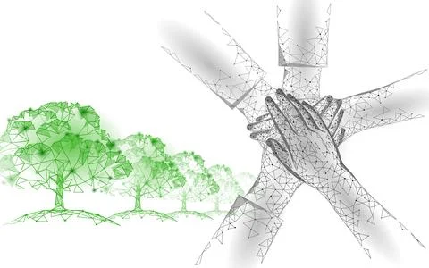 Save planet nature environment grow life eco. People together work on solution Stock Illustration