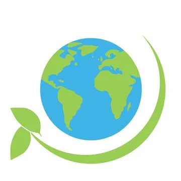 Save the planet, planet earth icon. Ecological protection of planet Earth. Stock Illustration