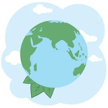 Save the planet, protect the ecology, planet protection icon. Designer image Stock Illustration