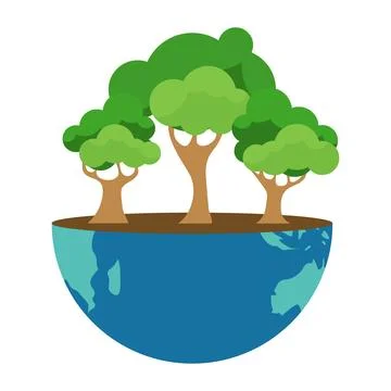 Save the planet, protect the ecology, planet protection icon. Designer image Stock Illustration