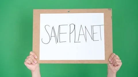 Save planet protest poster Stock-Footage 236457244