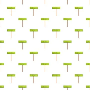 Save the planet protest signs repeating pattern Illustrazione stock