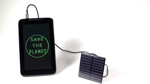 Save The Planet Solar Panels Stock Footage 158337660
